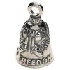 Biker Motorcycle Bells Guardian Bell Wings Of Freedom