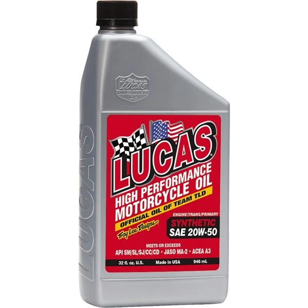 Lucas Oil High Performance Synthetic 20W50 Motorcycle Oil 3 Lucas Oil High Performance Synthetic 20W50 Motorcycle Oil