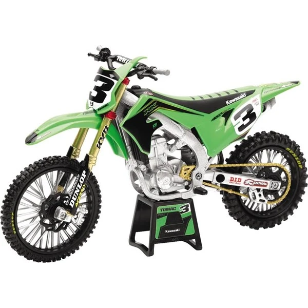 New Ray Toys Eli Tomac 2019 Race Team Kawasaki KX450 1:12 Scale Motorcycle Replica 3 New Ray Toys Eli Tomac 2019 Race Team Kawasaki KX450 1:12 Scale Motorcycle Replica