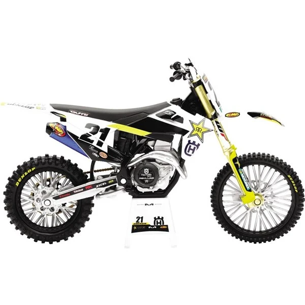 New Ray Toys Jason Anderson 2020 Rockstar Husqvarna Race Team 1:12 Scale Motorcycle Replica 3 New Ray Toys Jason Anderson 2020 Rockstar Husqvarna Race Team 1:12 Scale Motorcycle Replica