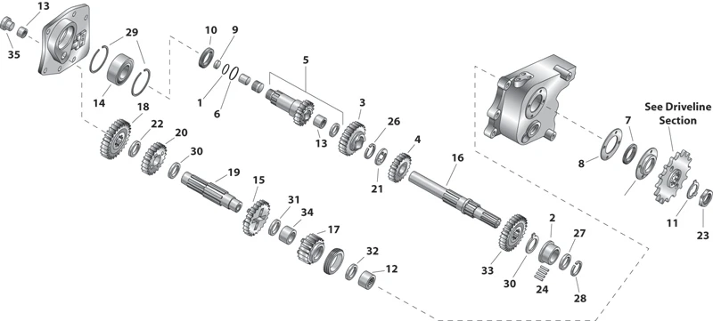 Eastern Motorcycle Parts Mainshaft 4 Eastern Motorcycle Parts Mainshaft - Image 2